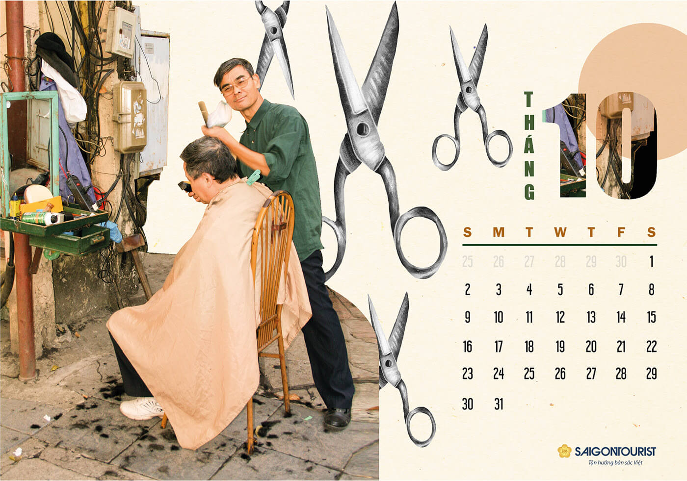 Lịch tết vintage - Quảng cáo trần lê long khánh