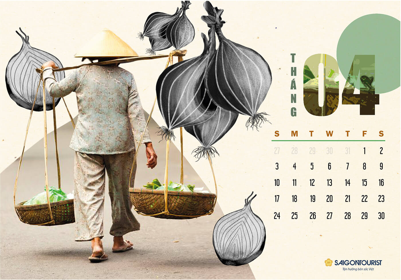 Lịch tết vintage - Quảng cáo trần lê long khánh