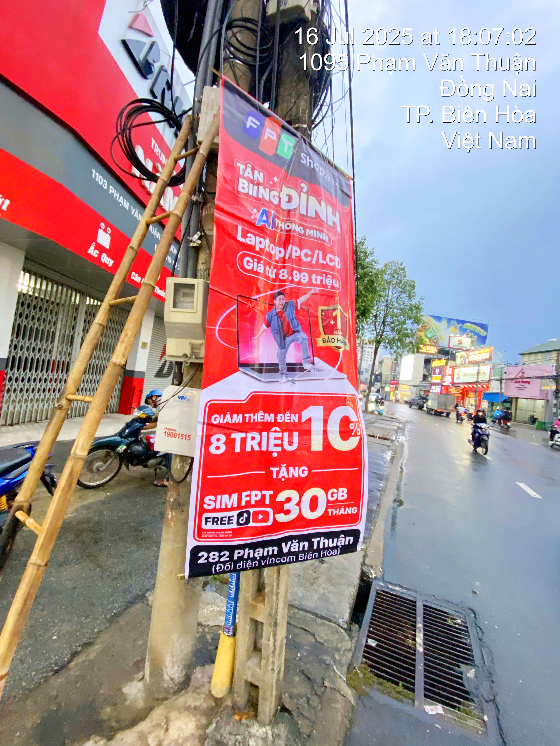 Dịch vụ treo phướn - Bảng hiệu quảng cáo Trần Lê Long Khánh