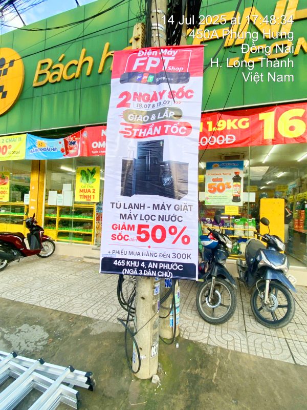 Dịch vụ treo phướn - Bảng hiệu quảng cáo Trần Lê Long Khánh